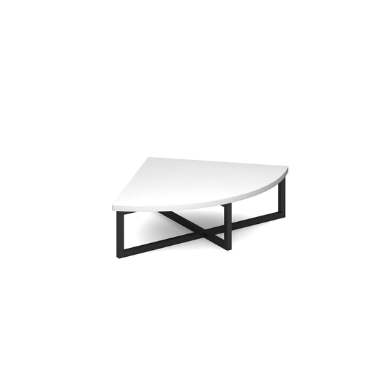 Nera corner unit table x 700mm with black frame - Office Products Online
