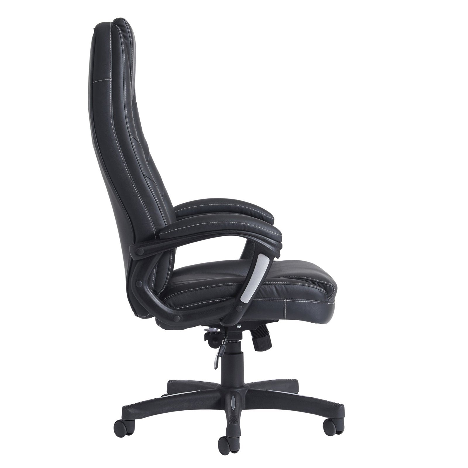 Noble high back managers chair - black faux leather - Office Products Online
