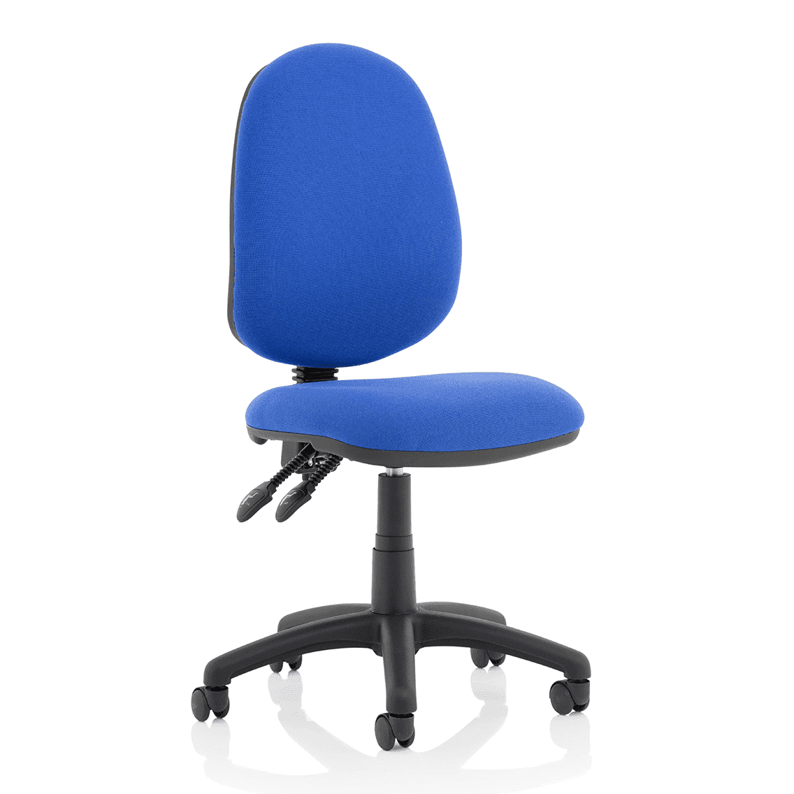 Eclipse Plus II Medium Back Task Operator Chair - Fabric & Bonded Leather, Adjustable Height, 125kg Capacity, 8hr Usage, 3yr Mechanism Warranty