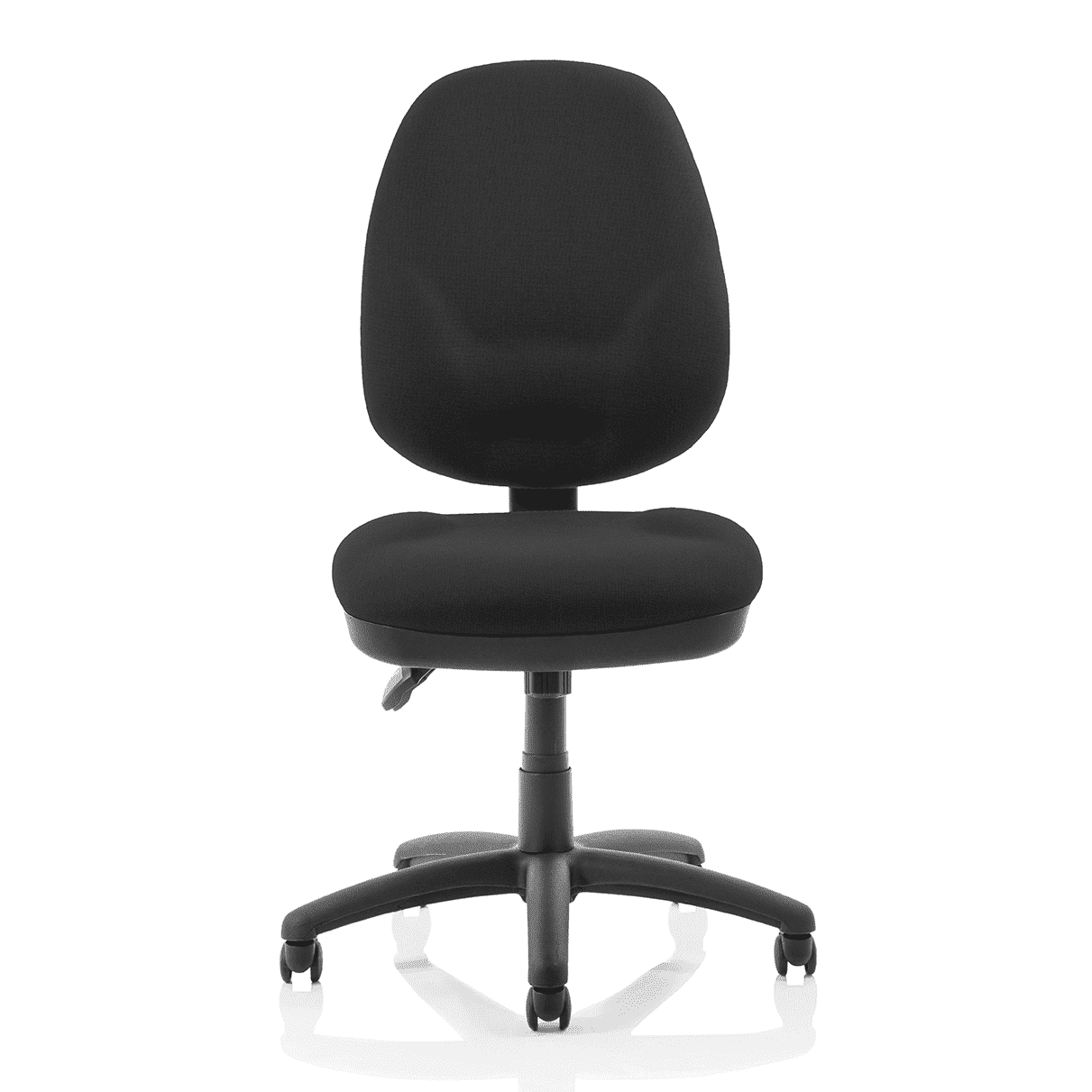 Eclipse Plus XL High Back Task Operator Office Chair - Fabric Seat & Back, Nylon Frame, 125kg Capacity, 8hr Usage, Adjustable Arms, 3yr Mechanism Warranty