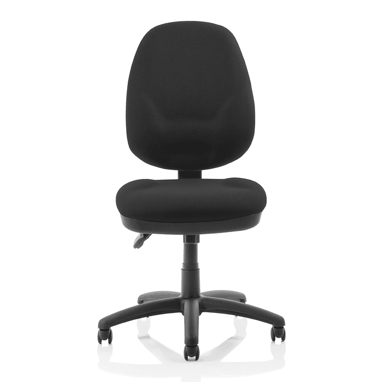 Eclipse Plus XL High Back Task Operator Office Chair - Fabric Seat & Back, Nylon Frame, 125kg Capacity, 8hr Usage, Adjustable Arms, 3yr Mechanism Warranty