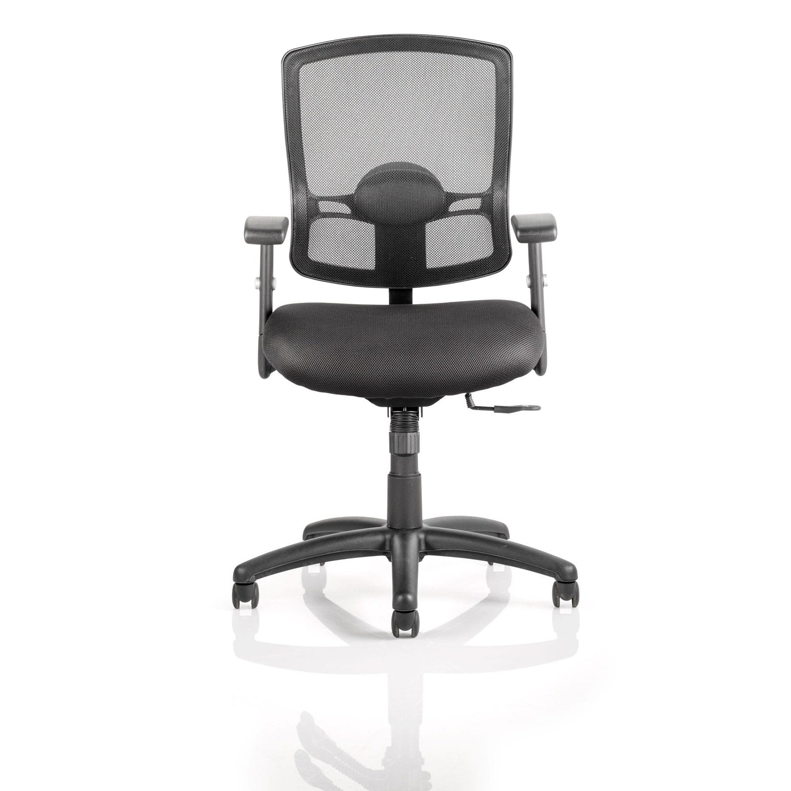 Portland Mesh Back Office Chair - Medium Task Operator Chair with Adjustable Arms, Lumbar Support & 125kg Capacity - Ideal for 8 Hour Daily Use