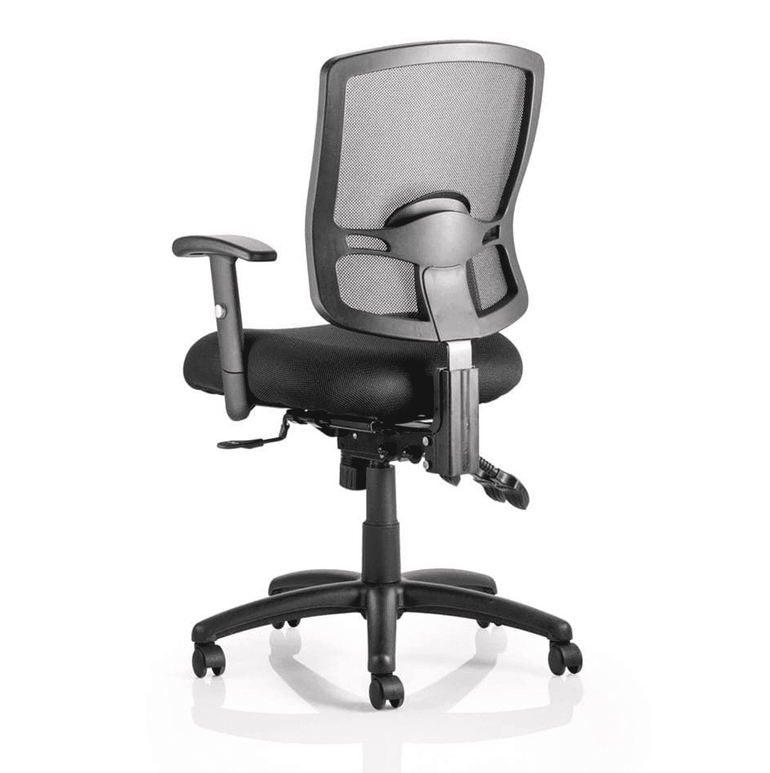 Portland III High Mesh Back Task Operator Office Chair - Adjustable Arms, Lumbar Support, 125kg Capacity, 8hr Usage, 2yr Guarantee