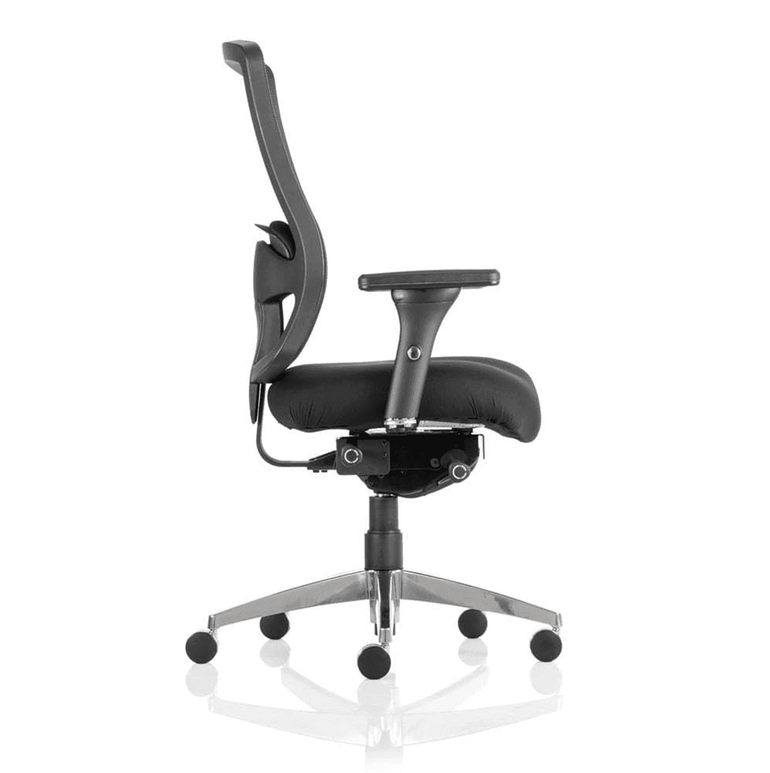 Regent High Mesh Back Task Operator Office Chair - Adjustable Arms, Chrome Frame, 125kg Capacity, 8hr Usage, 5yr Warranty