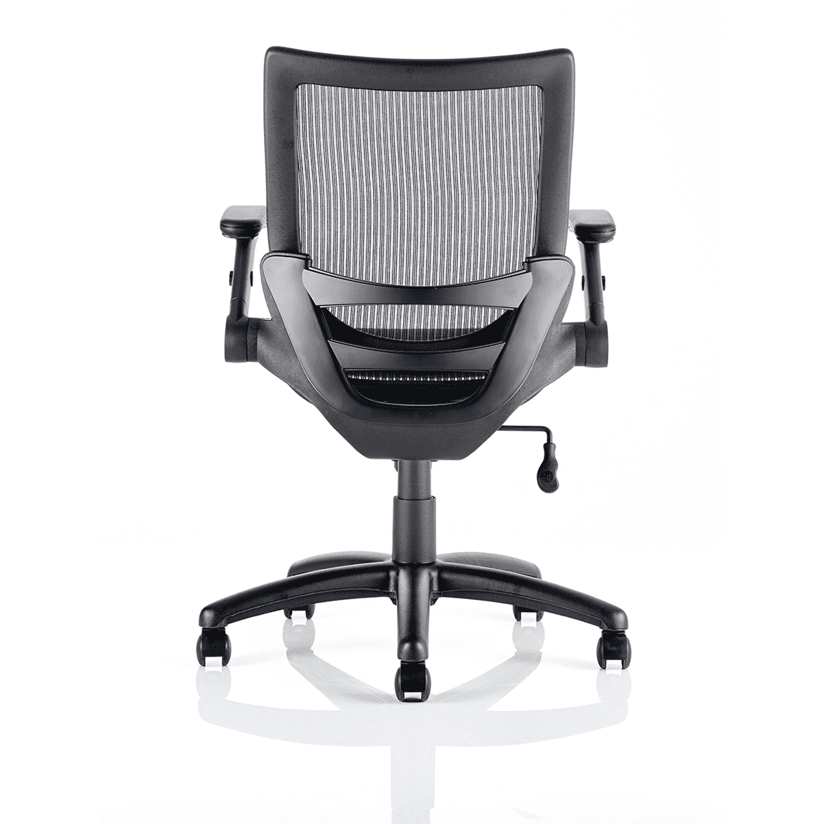 Fuller Mesh Back Office Chair - Medium Task Operator Chair with Folding Arms, Gas Height Adjustment & Tilt Tension - Max 125kg, 8hr Usage