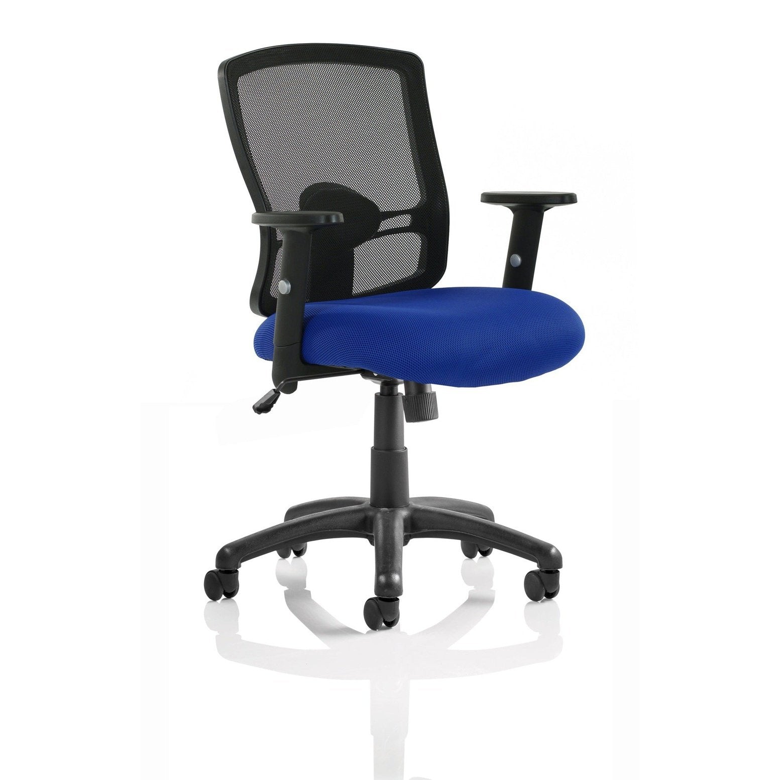 Portland Mesh Back Office Chair - Medium Task Operator Chair with Adjustable Arms, Lumbar Support & 125kg Capacity - Ideal for 8 Hour Daily Use