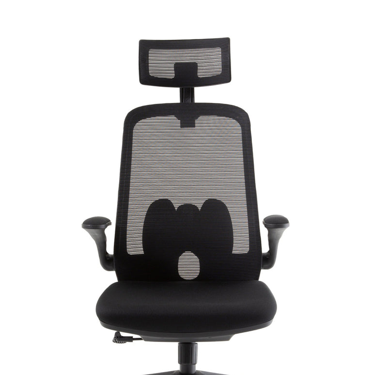 Sigma Executive Mesh Chair With Folding Arms