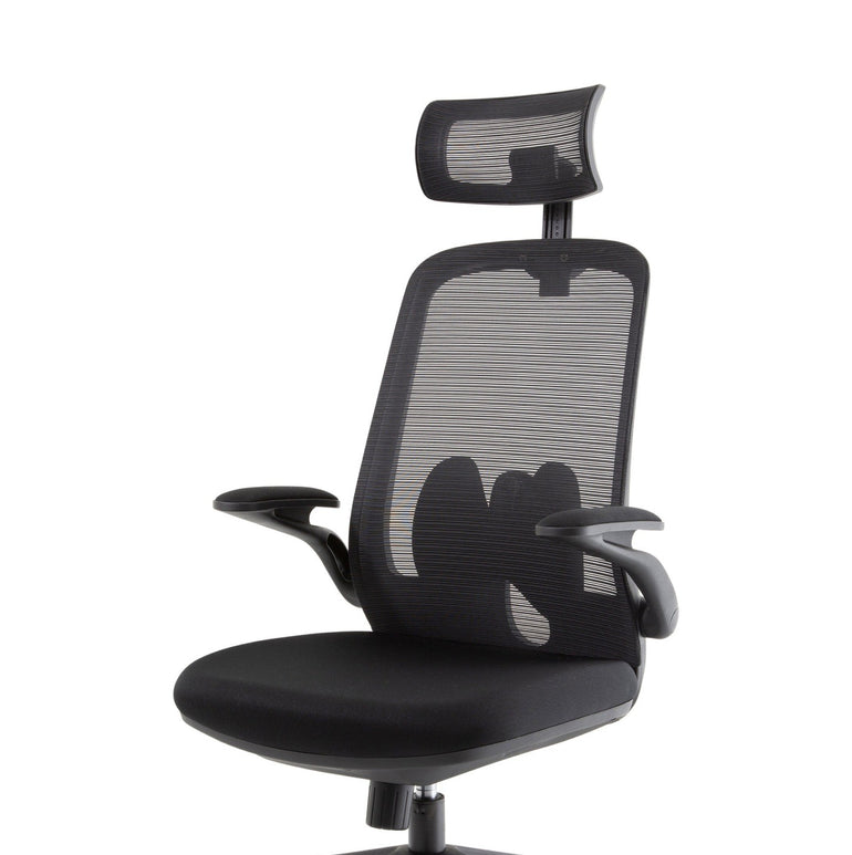 Sigma Executive Mesh Chair With Folding Arms