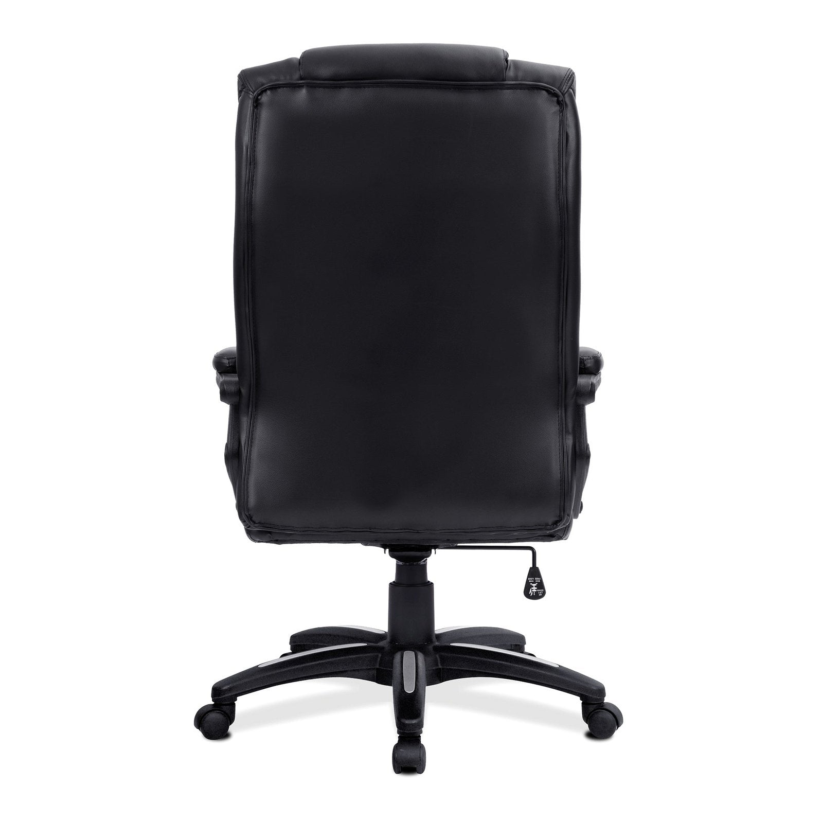 Oversized High Back Leather Effect Executive Chair with Integral Headrest - Office Products Online