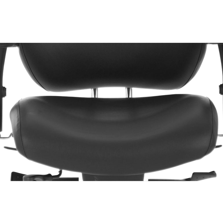 Chiro Plus Ultimate Ergonomic High Back Chair with Adjustable Arms, Headrest & Lumbar Support - Soft Bonded Leather, 150kg Capacity, 24hr Use