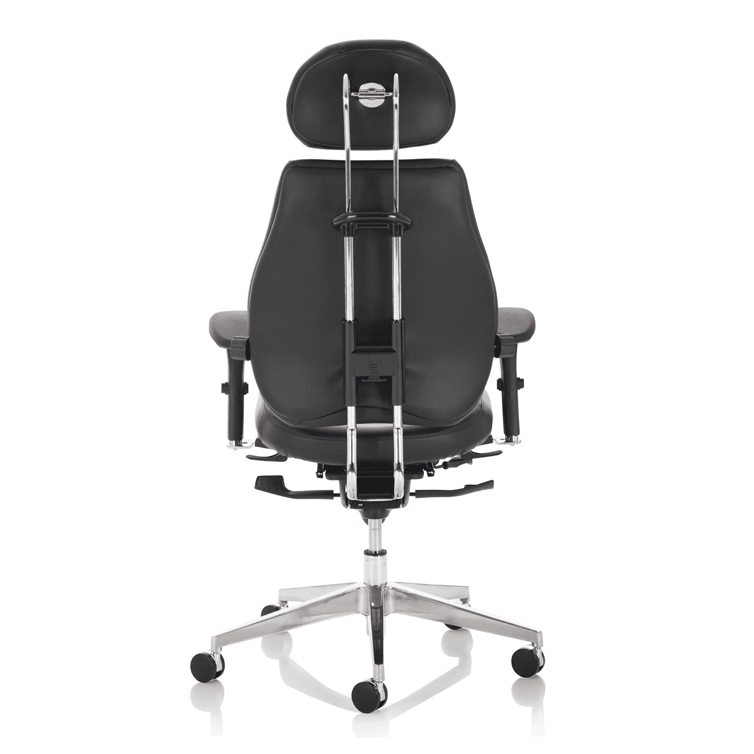 Chiro Plus Ultimate Ergonomic High Back Chair with Adjustable Arms, Headrest & Lumbar Support - Soft Bonded Leather, 150kg Capacity, 24hr Use