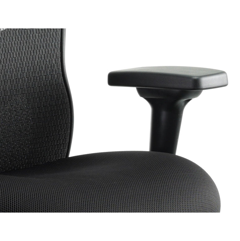 Stealth Shadow High Mesh Back Ergonomic Posture Chair with Arms - 24hr Usage, Adjustable Lumbar Support & Headrest, 135kg Capacity