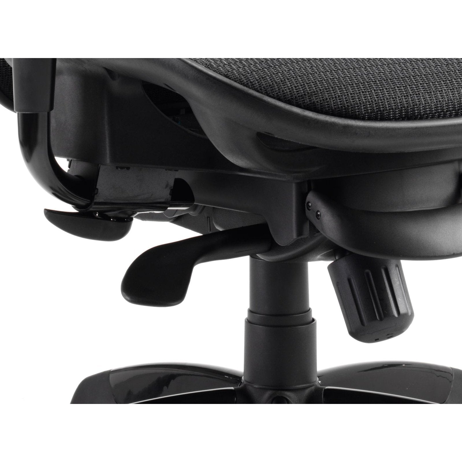 Stealth Shadow High Mesh Back Ergonomic Posture Chair with Arms - 24hr Usage, Adjustable Lumbar Support & Headrest, 135kg Capacity