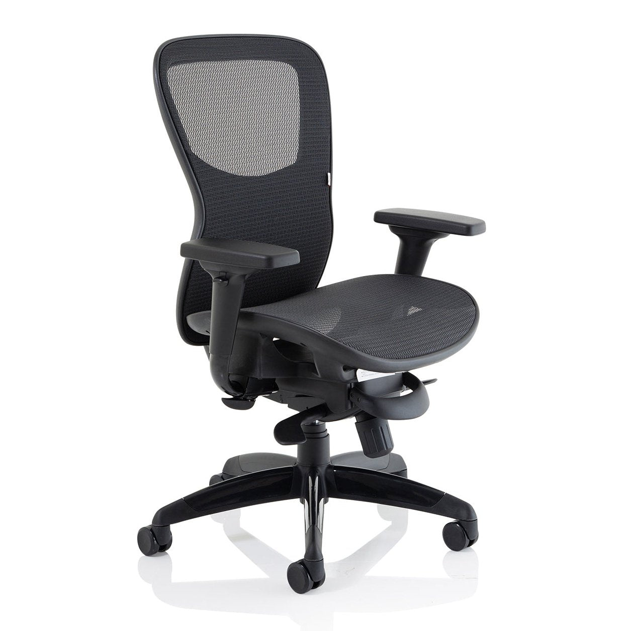 Stealth Shadow High Mesh Back Ergonomic Posture Chair with Arms - 24hr Usage, Adjustable Lumbar Support & Headrest, 135kg Capacity