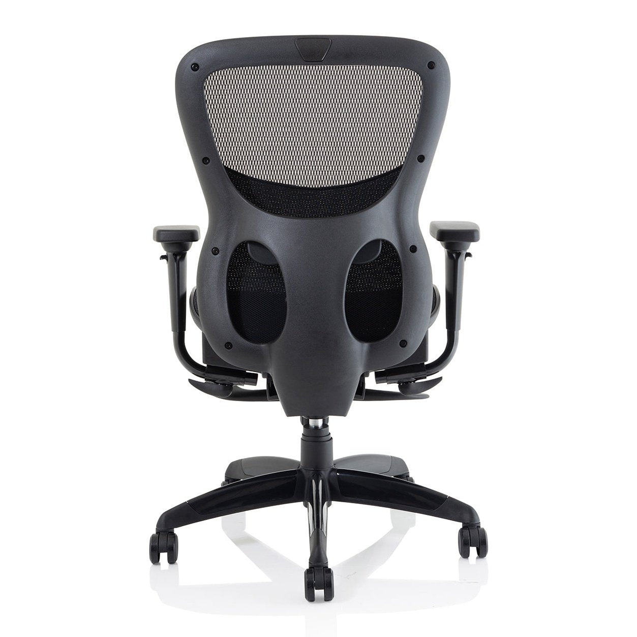 Stealth Shadow High Mesh Back Ergonomic Posture Chair with Arms - 24hr Usage, Adjustable Lumbar Support & Headrest, 135kg Capacity