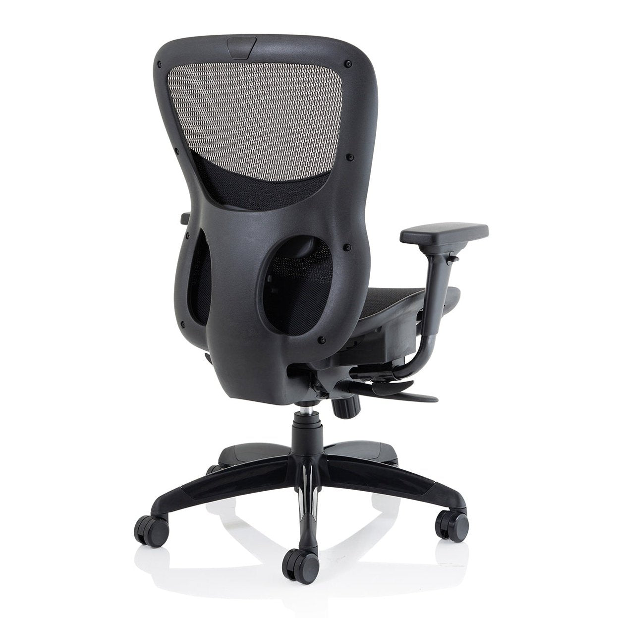 Stealth Shadow High Mesh Back Ergonomic Posture Chair with Arms - 24hr Usage, Adjustable Lumbar Support & Headrest, 135kg Capacity