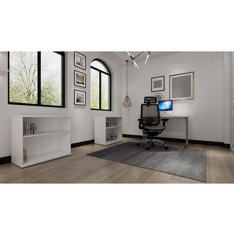 Ergo Click Plus High Back Ergonomic Office Chair - FabriMesh, Adjustable Arms & Headrest, Chrome Frame, 135kg Capacity, 24hr Use (Flat Packed)