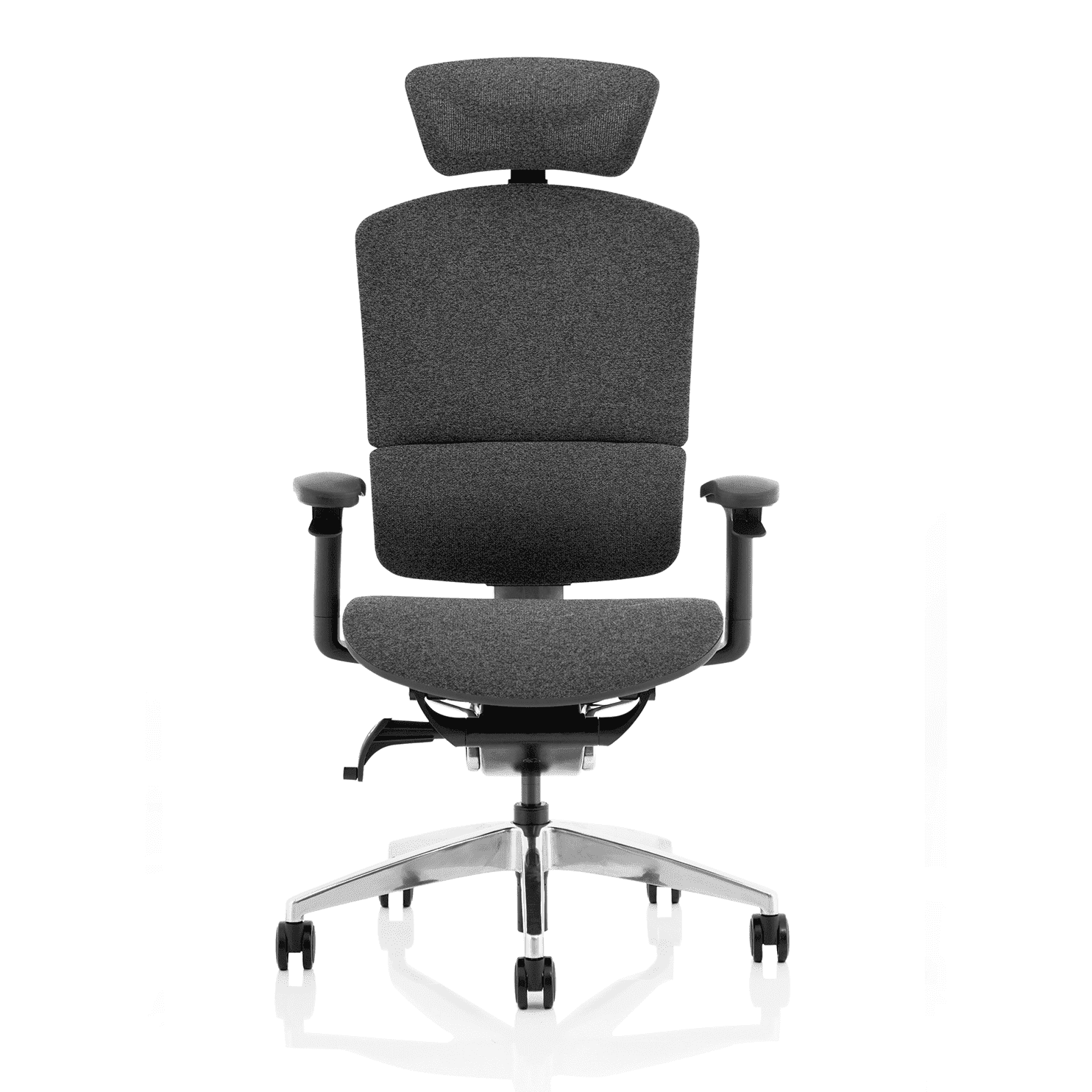 Ergo Click Plus High Back Ergonomic Office Chair - FabriMesh, Adjustable Arms & Headrest, Chrome Frame, 135kg Capacity, 24hr Use (Flat Packed)