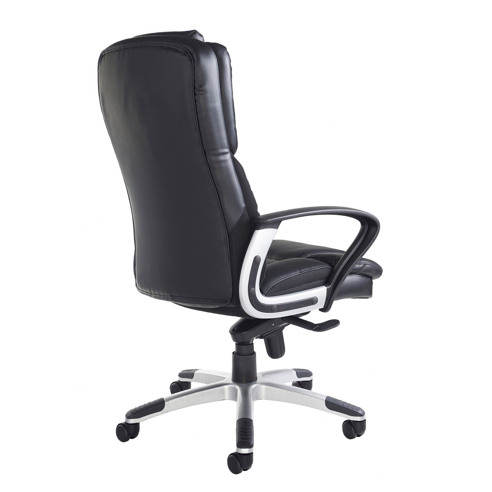Palermo high back executive chair - black faux leather - Office Products Online
