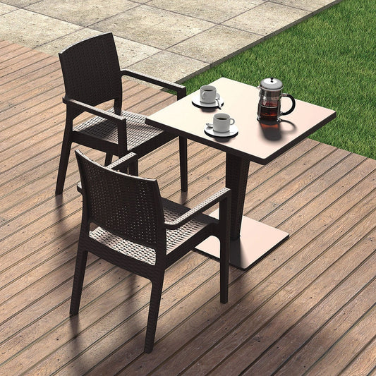 Rattan Style Poly Armchair - Office Products Online