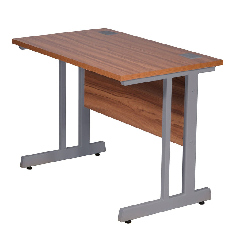 Rectangular Desk - 1000mm Wide with Cable Management & Modesty Panel - Office Products Online