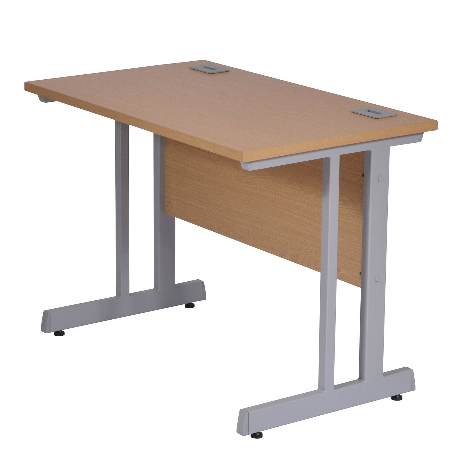 Rectangular Desk - 1000mm Wide with Cable Management & Modesty Panel - Office Products Online