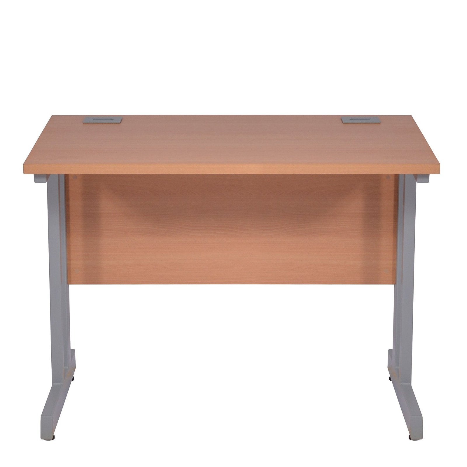 Rectangular Desk - 1000mm Wide with Cable Management & Modesty Panel - Office Products Online