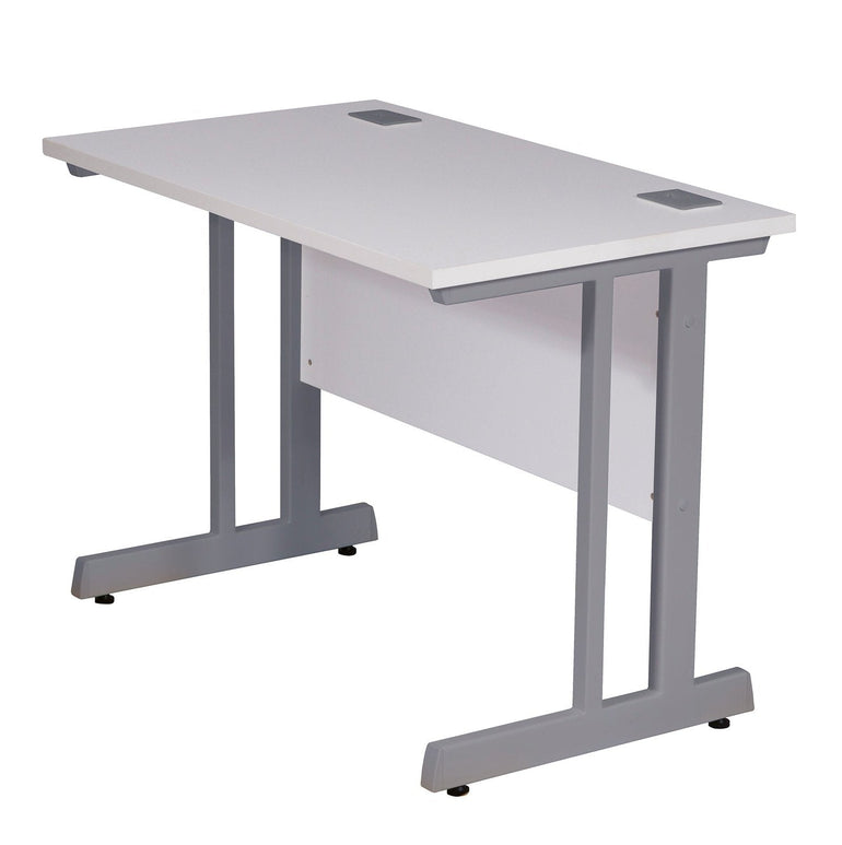 Rectangular Desk - 1400mm Wide with Cable Management & Modesty Panel - Office Products Online