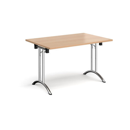 Rectangular folding leg table with curved foot rails - Office Products Online