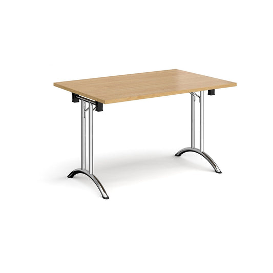 Rectangular folding leg table with curved foot rails - Office Products Online