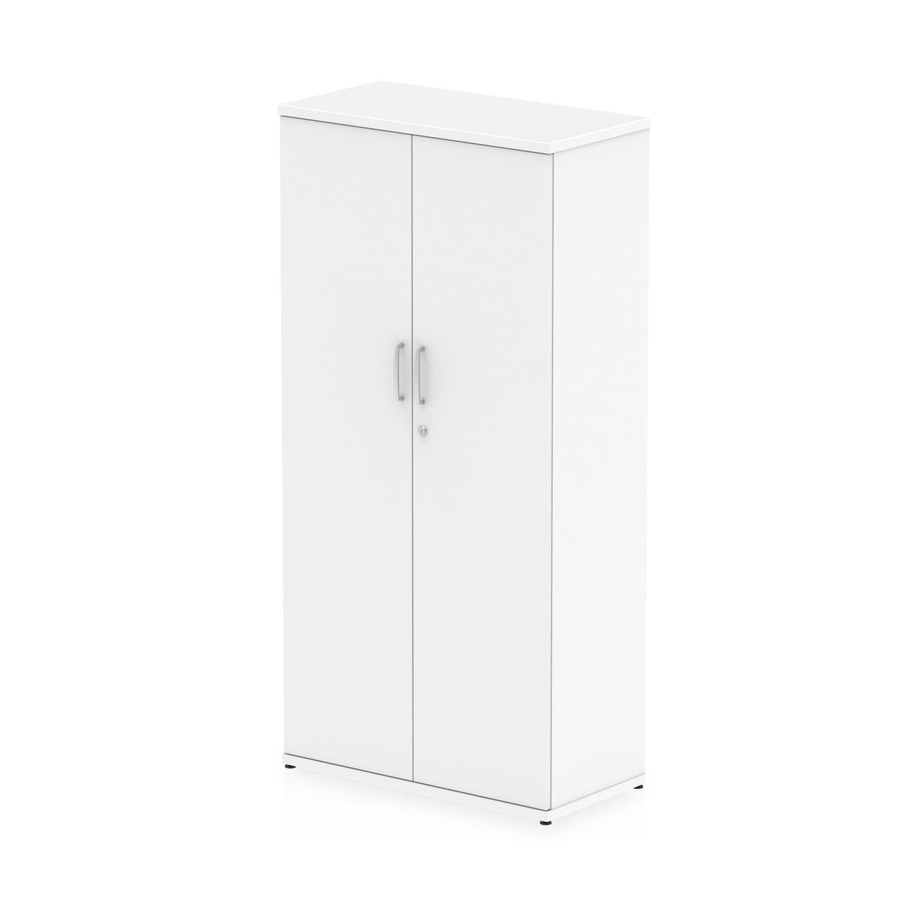 Impulse MFC Cupboard - Self-Assembly, 4 Sizes, 5-Year Guarantee, Adjustable Shelves, Lockable Doors - 800mm W x 400mm D (43-92kg)