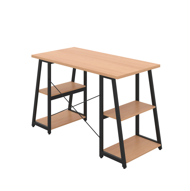 Odell Desk With A-Frame Shelves
