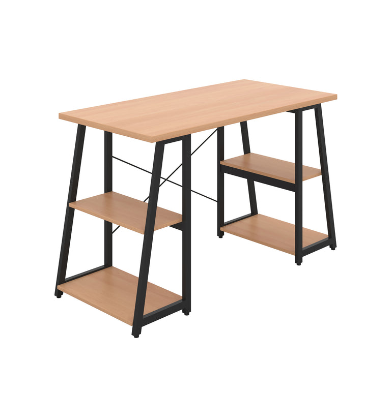 Odell Desk With A-Frame Shelves