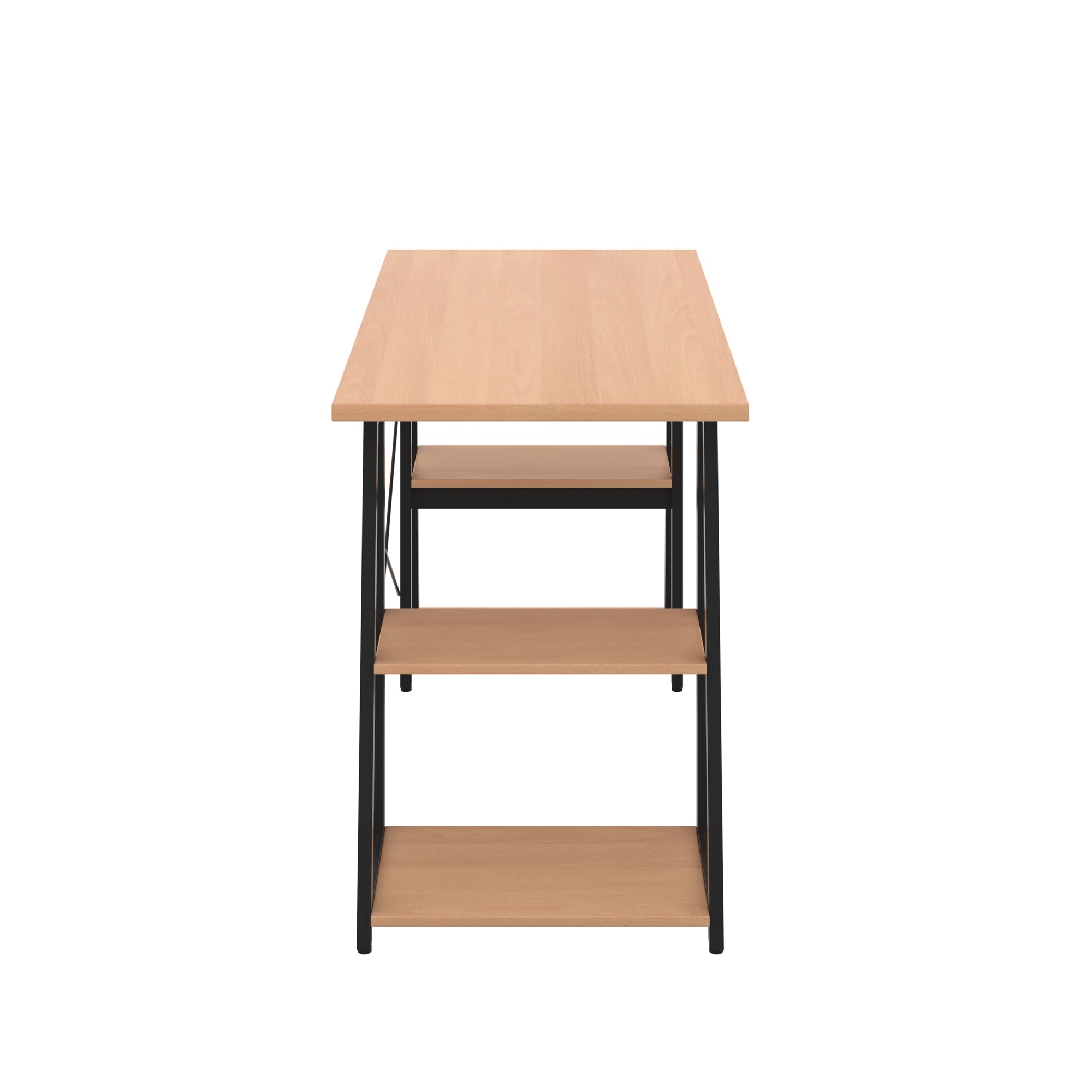 Odell Desk With A-Frame Shelves