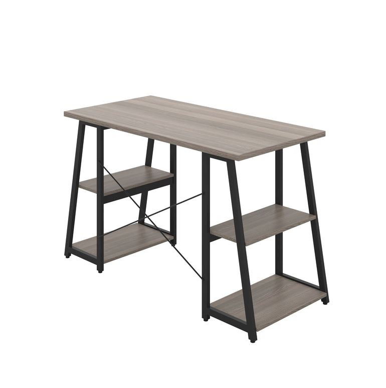 Odell Desk With A-Frame Shelves