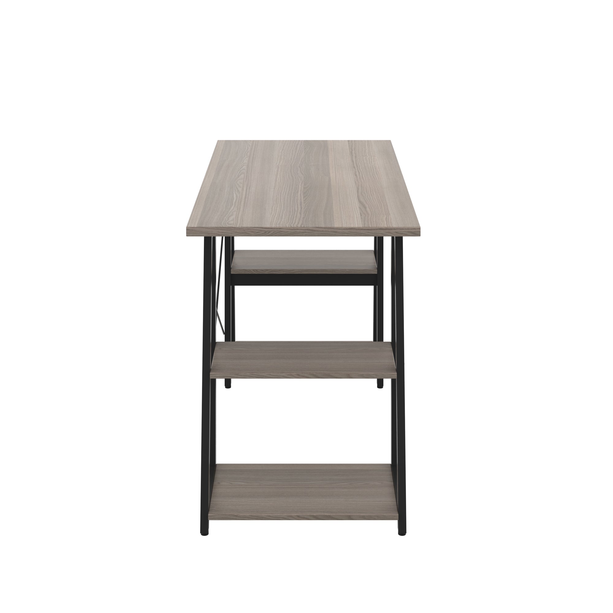 Odell Desk With A-Frame Shelves