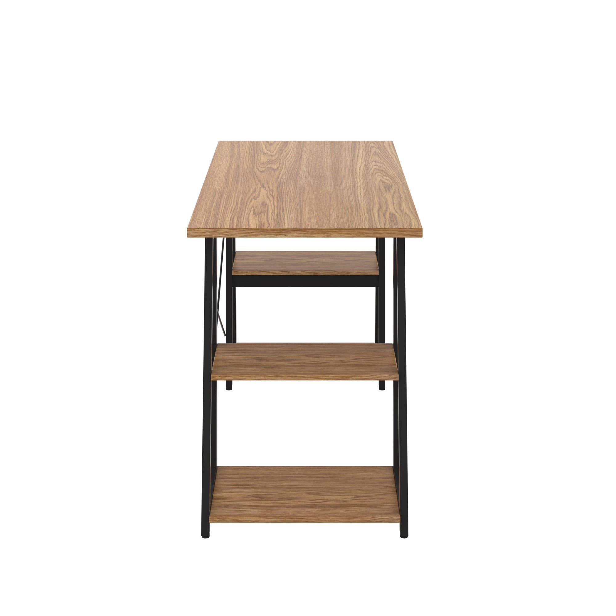 Odell Desk With A-Frame Shelves