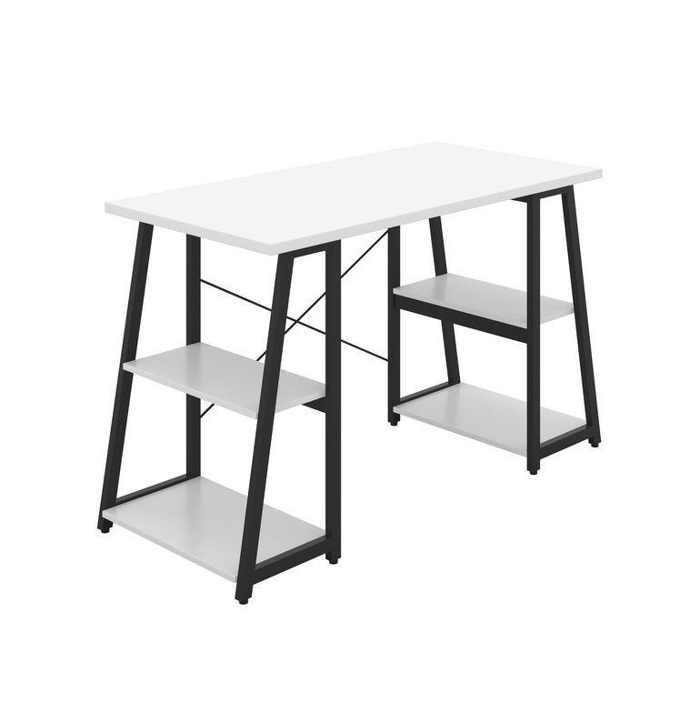 Odell Desk With A-Frame Shelves