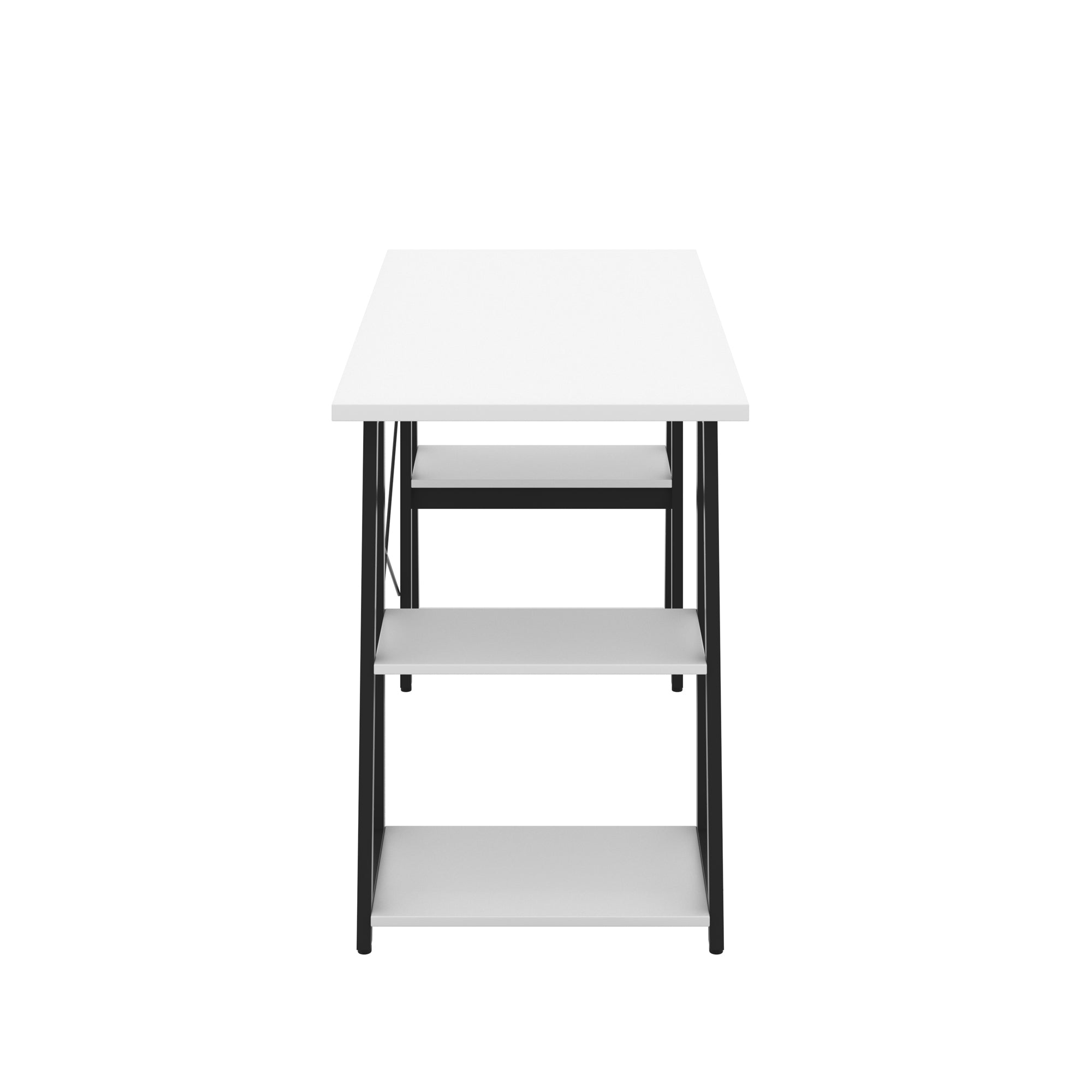 Odell Desk With A-Frame Shelves