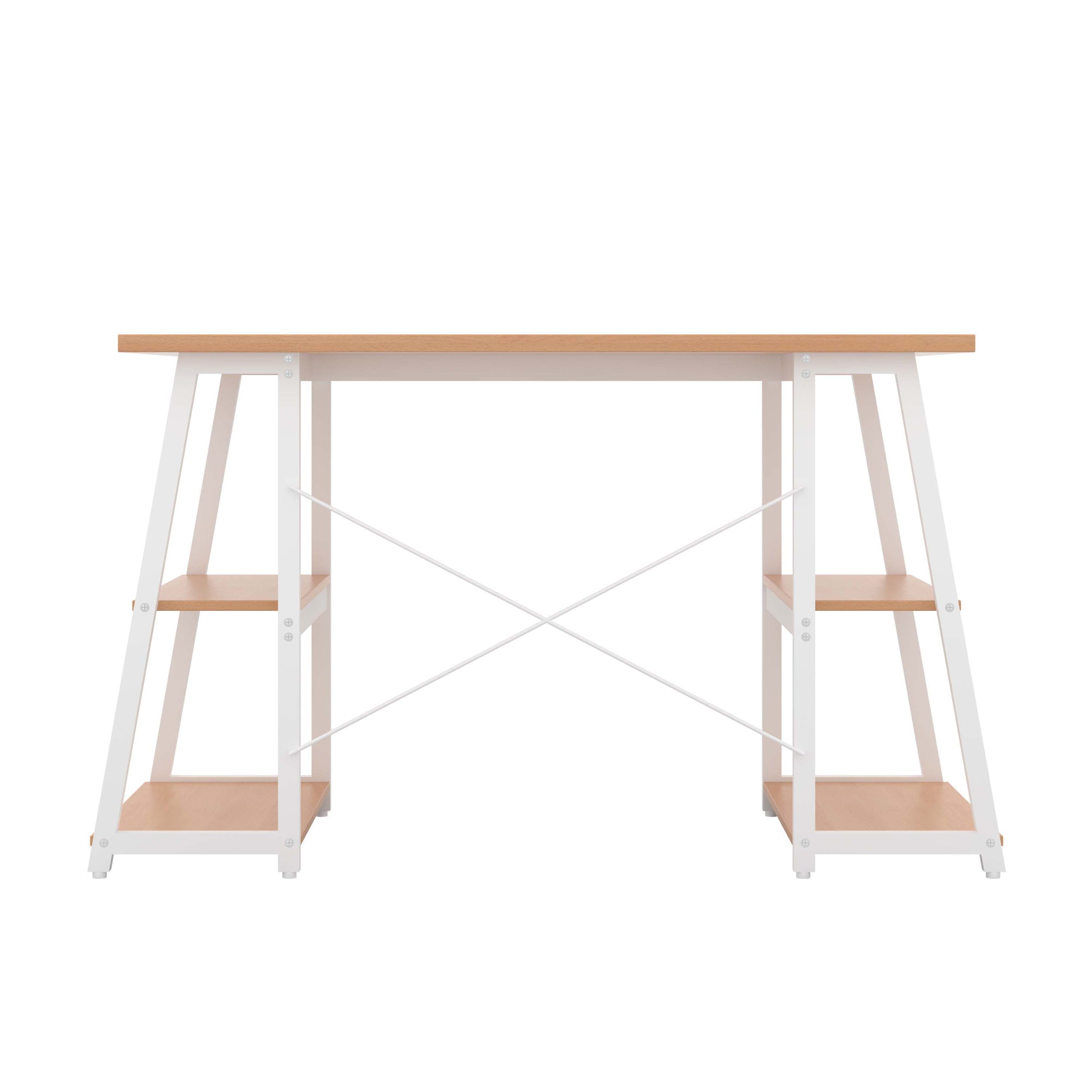 Odell Desk With A-Frame Shelves