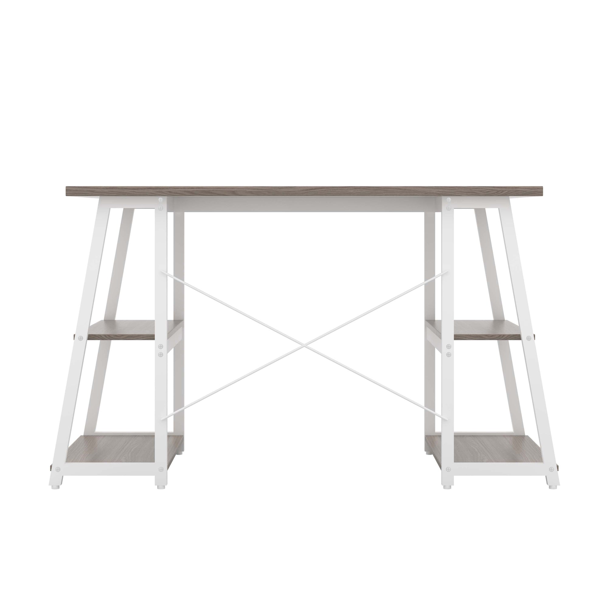Odell Desk With A-Frame Shelves