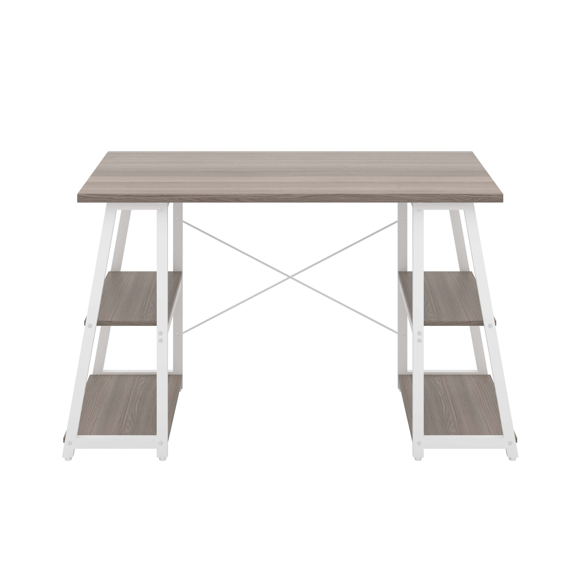 Odell Desk With A-Frame Shelves