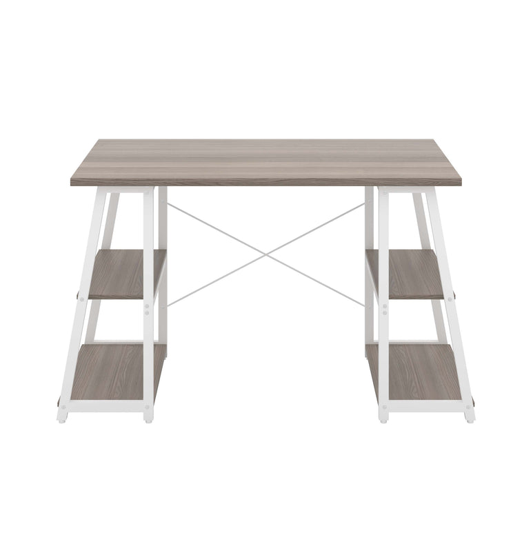 Odell Desk With A-Frame Shelves