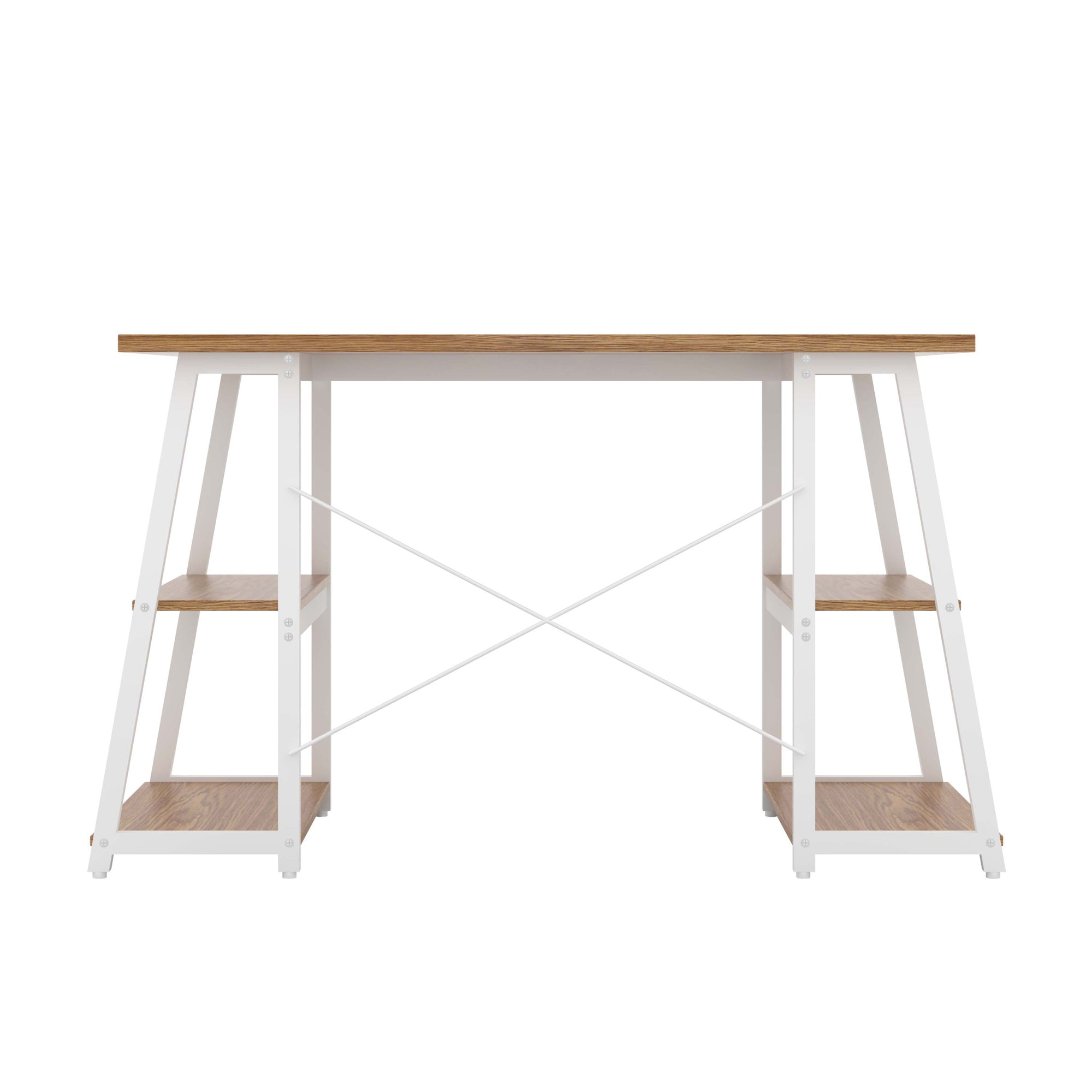 Odell Desk With A-Frame Shelves