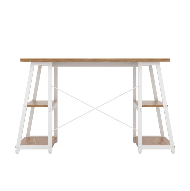 Odell Desk With A-Frame Shelves