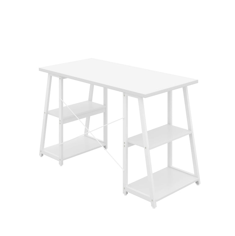 Odell Desk With A-Frame Shelves