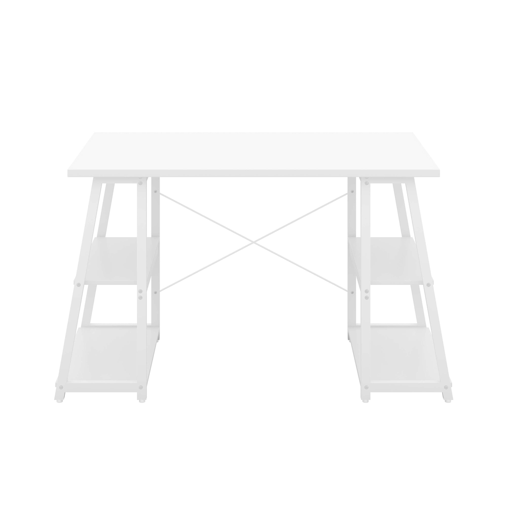 Odell Desk With A-Frame Shelves