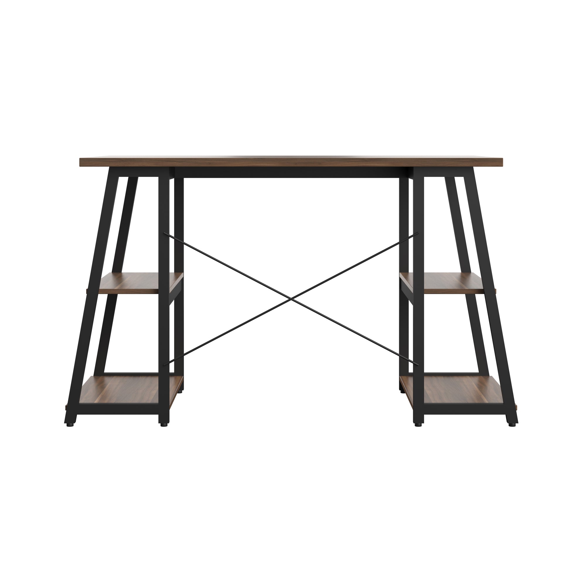 Odell Desk With A-Frame Shelves