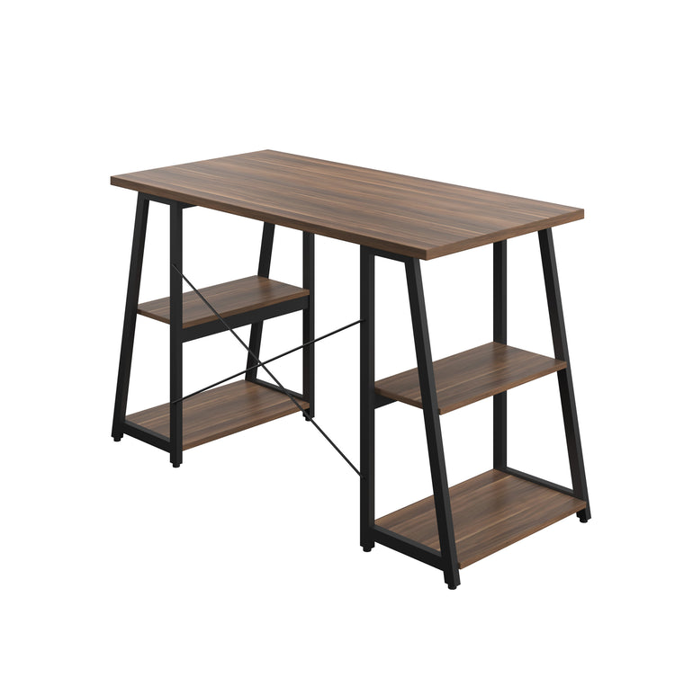 Odell Desk With A-Frame Shelves