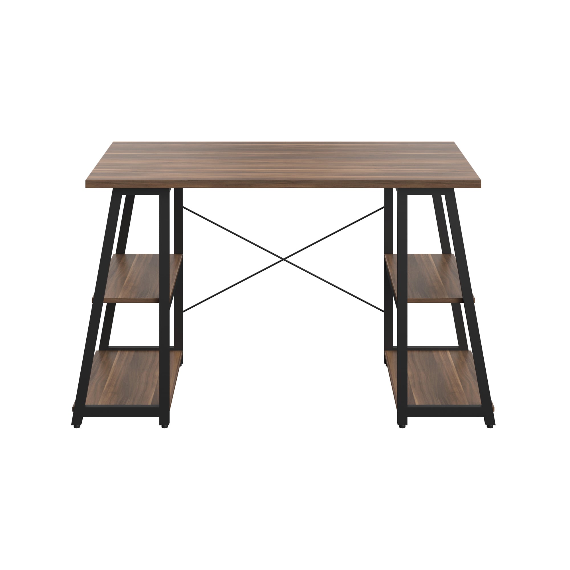 Odell Desk With A-Frame Shelves